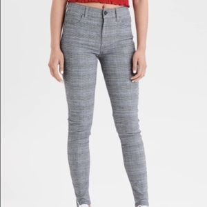 American Eagle Hi-Rise Plaid Jegging